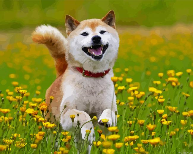 Aesthetic Shiba Inu Puppy Painting By Numberss.png