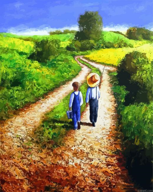 Aesthetic Siblings Paint by Numbers
