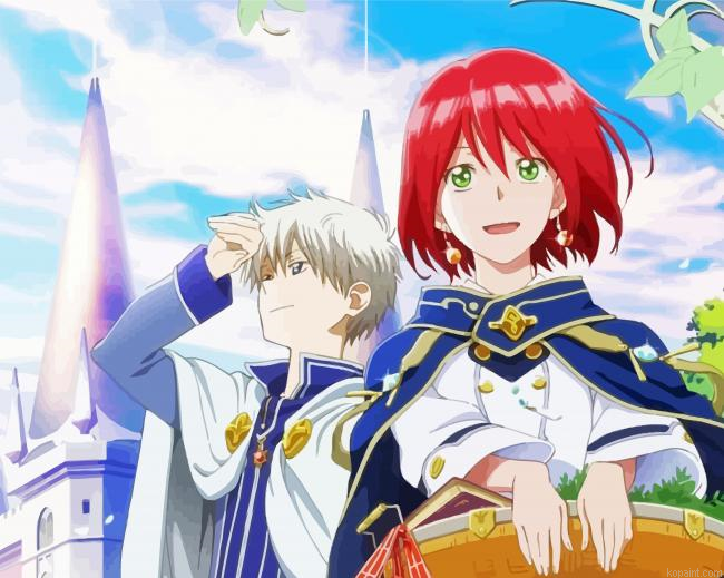 Aesthetic Snow White With The Red Hair Paint By Numbers