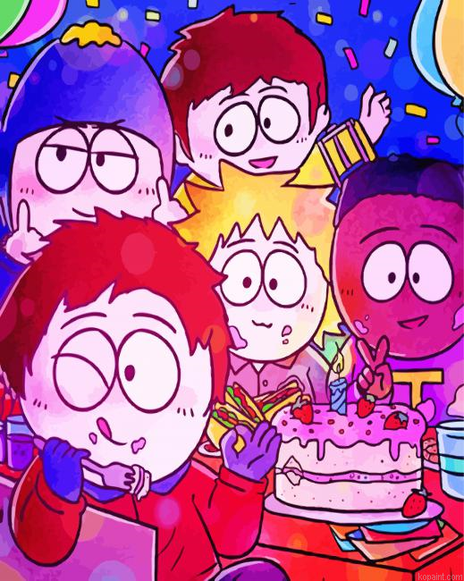 Aesthetic Southpark Art Painting By Numberss.png