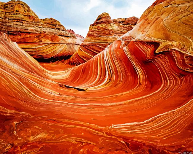 Aesthetic Southwest Landscape Painting By Numberss.png