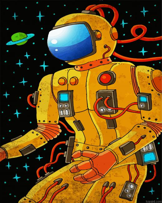 Aesthetic Space Man Paint By Numbers.png