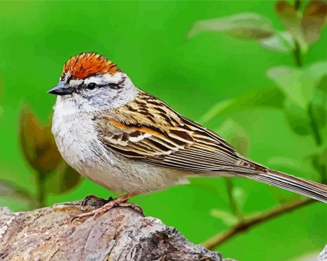 Aesthetic Sparrow Bird Paint By Numbers.png