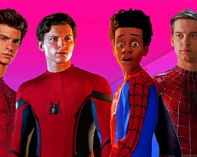 Aesthetic Spidermen Painting By Numberss.png