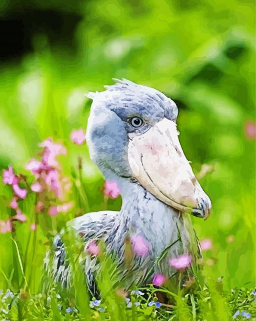 Aesthetic Stork Painting By Numberss.png
