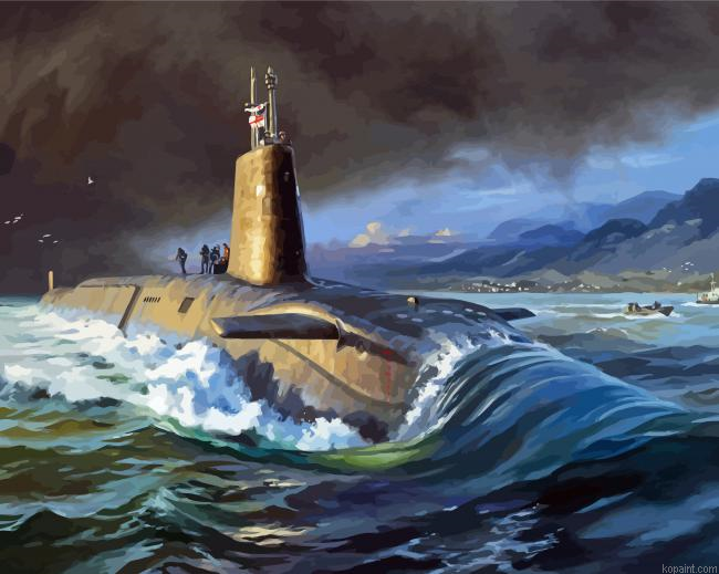 Aesthetic Submarine Painting By Numberss.png