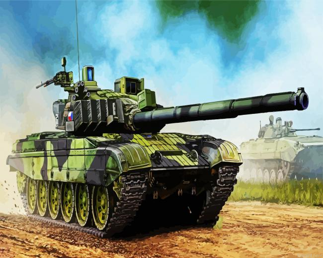 Aesthetic Tank Military Painting By Numberss.png