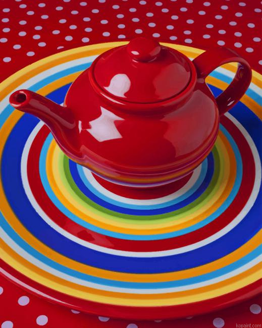 Aesthetic Teapot New Painting By Numberss.png