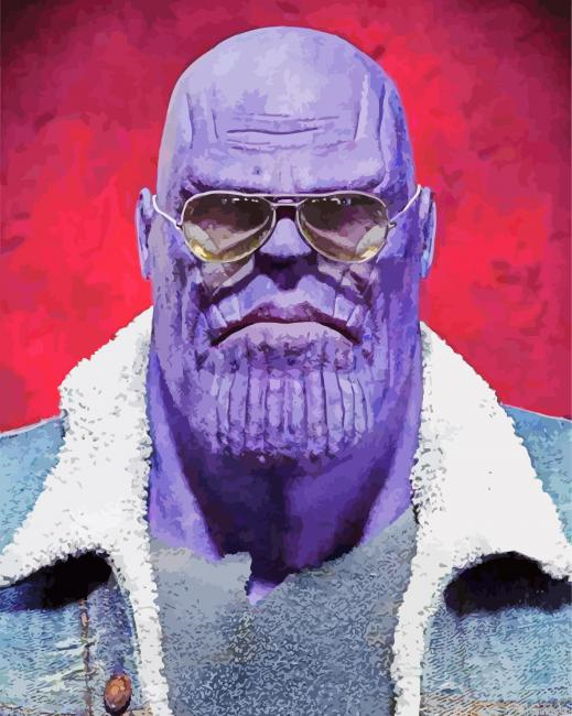 Aesthetic Thanos Painting By Numberss.png