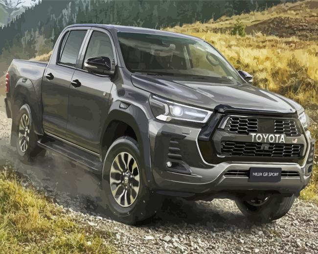 Aesthetic Toyota Hilux Car Painting By Numberss.png