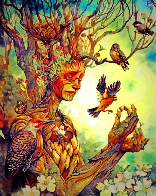 Aesthetic Tree Of Life Painting By Numberss.png