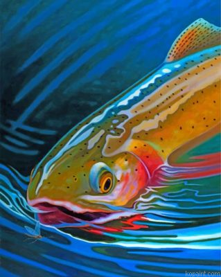 Aesthetic Trout Fish Painting By Numberss.png