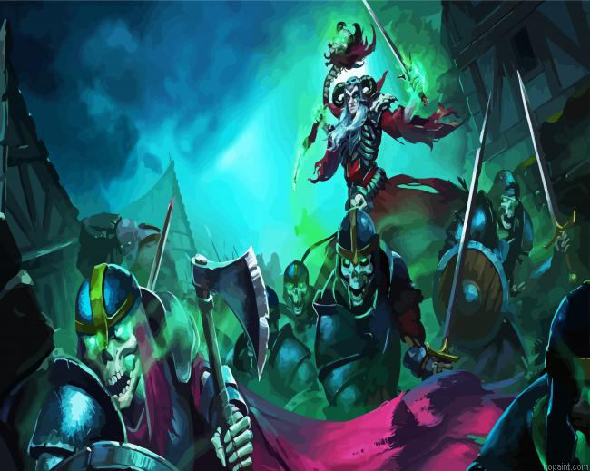 Aesthetic Undead Paint By Numbers.png