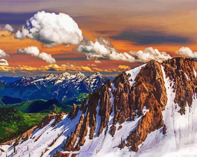 Aesthetic Utah Mountains Paint By Numbers.png