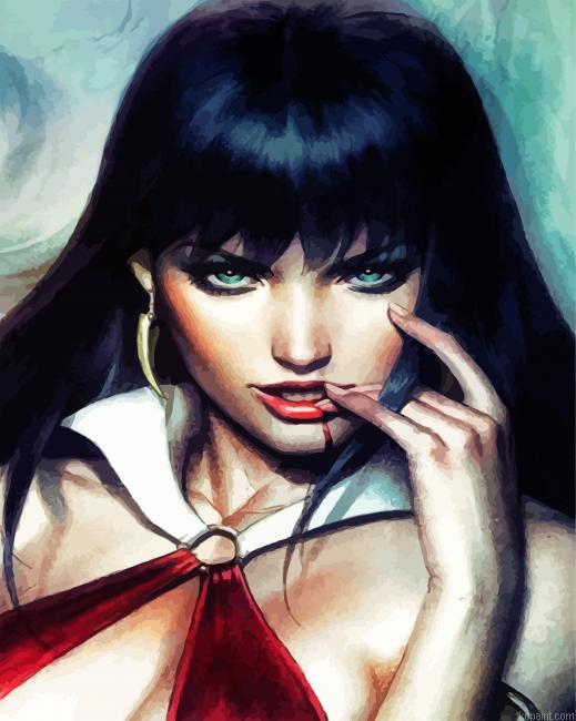 Aesthetic Vampirella Paint By Numbers.png