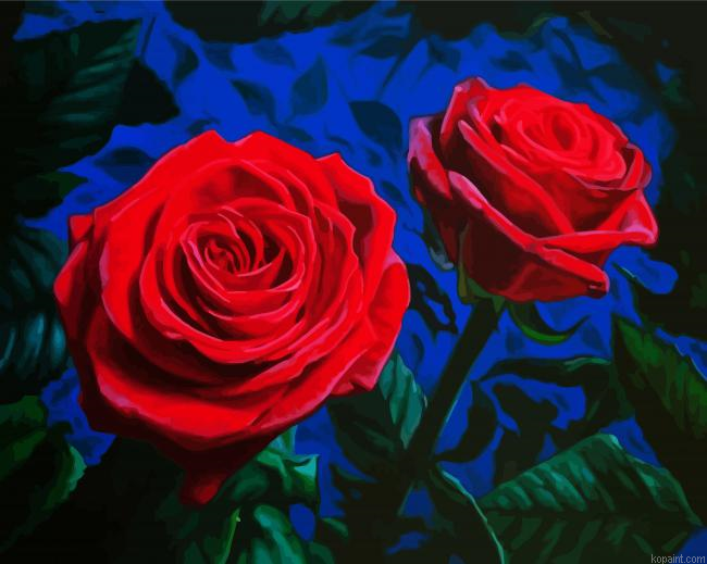 Aesthetic Velvet Roses Painting By Numberss.png