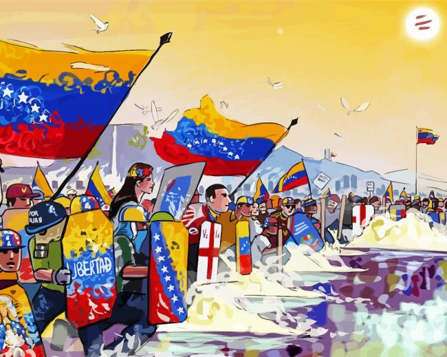 Aesthetic Venezuela Art Painting By Numberss.png