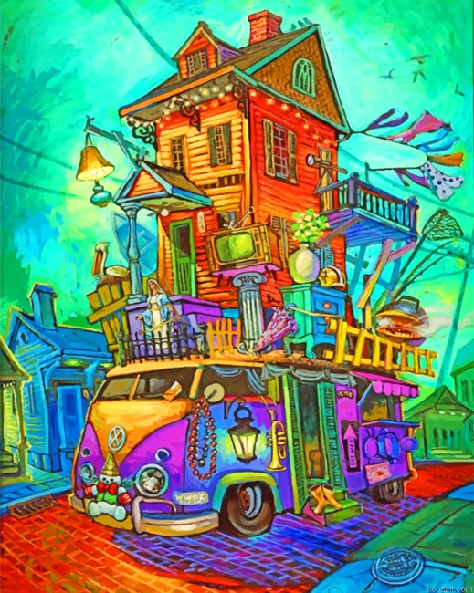 Aesthetic Volkswagen Colorful Painting By Numberss.png