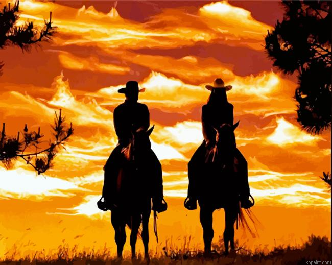 Aesthetic Westren Cowboys Paint By Numbers.png