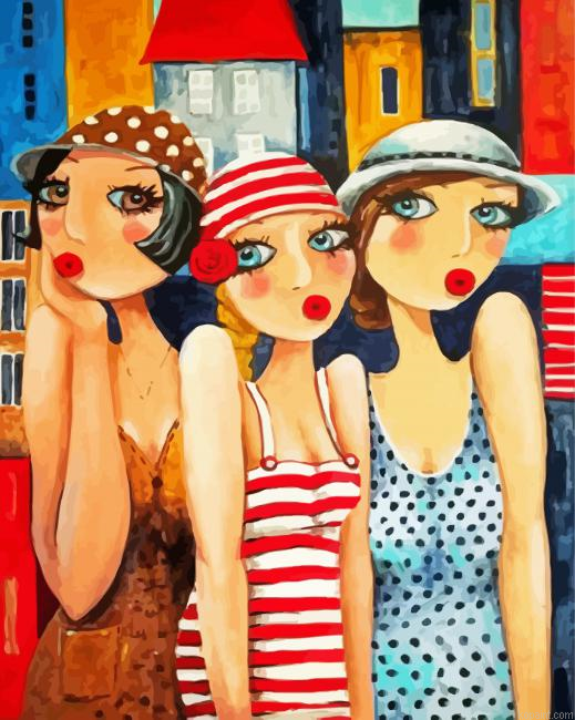 Aesthetic Whimsical Ladies Paint By Numbers.png