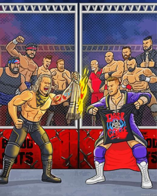 Aesthetic Wrestlers Painting By Numberss.png