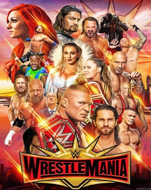Aesthetic Wwe Poster Painting By Numberss.png