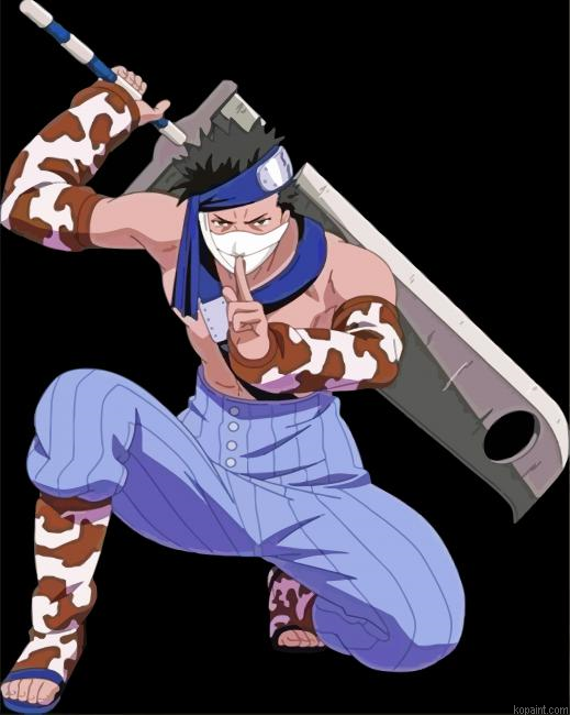 Aesthetic Zabuza Momochi Anime Paint By Numbers.png