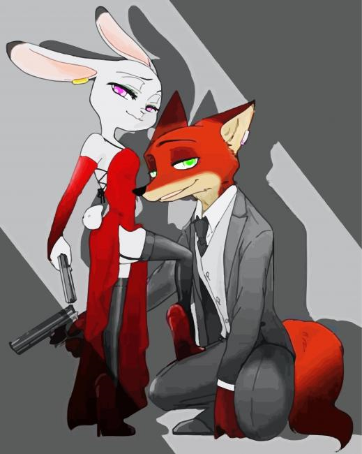 Aesthetic Zootropolis Illustration Paint By Numbers.png