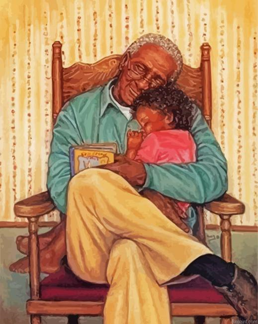 African American Grandpa Painting By Numberss.png