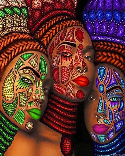 African Art Women New Painting By Numberss.png
