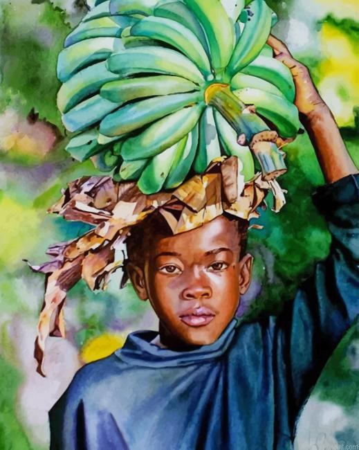 African Boy New Painting By Numberss.png