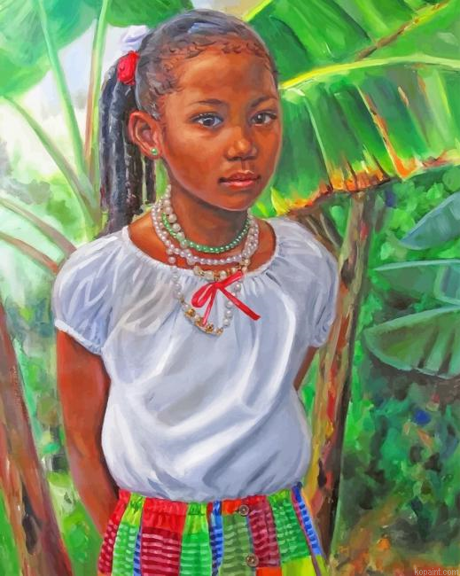 African Girl New Painting By Numberss.png