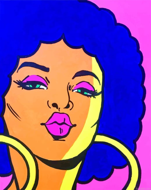 African Girl Pop Art New Painting By Numberss.png