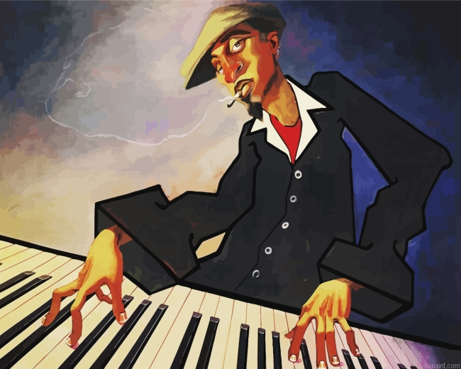 African Piano Player Painting By Numberss.png