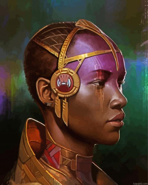 Afro Lady Art Paint By Numbers