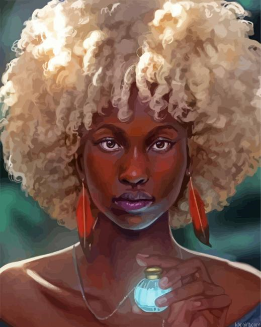 Afro Woman Art Paint By Numbers
