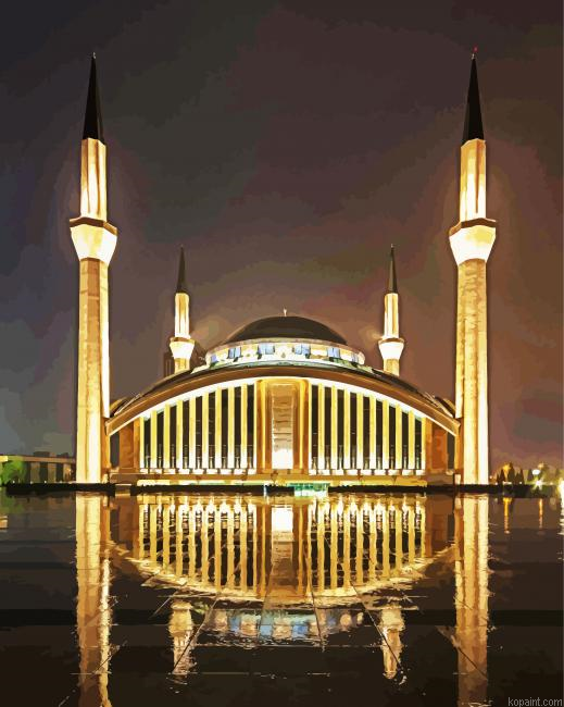 Ahmet Hamdi Akseki Mosque Ankara Turkey Painting By Numberss.png