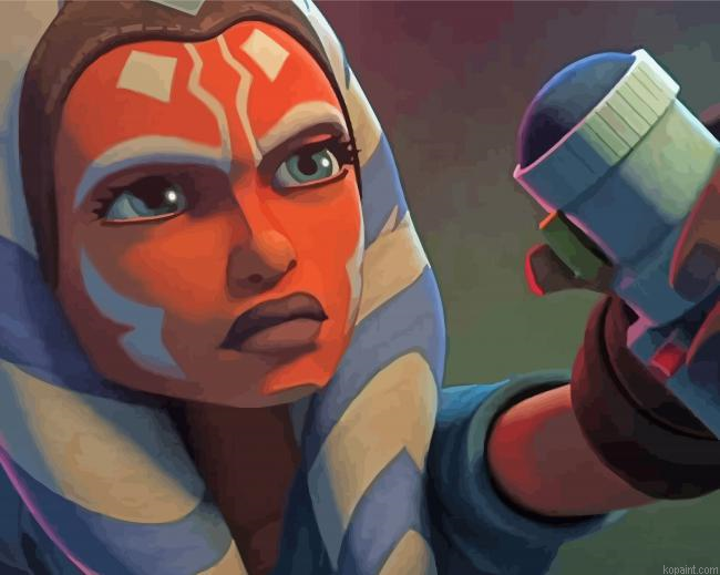 Ahsoka Tano Star Wars Movie Painting By Numberss.png