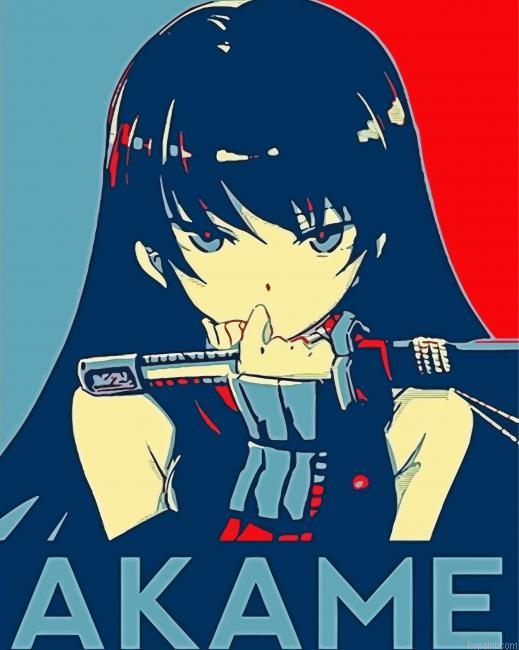 Akame Ga Kill Illustration Painting By Numberss.png
