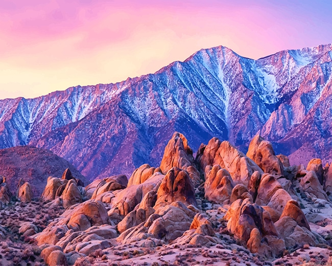 Alabama Hills Eastern Sierra California New Painting By Numberss.png
