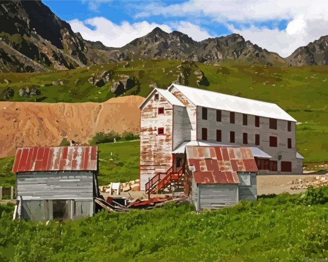 Alaska Independence Mine State Historical Park Visitor Center Paint By Numbers