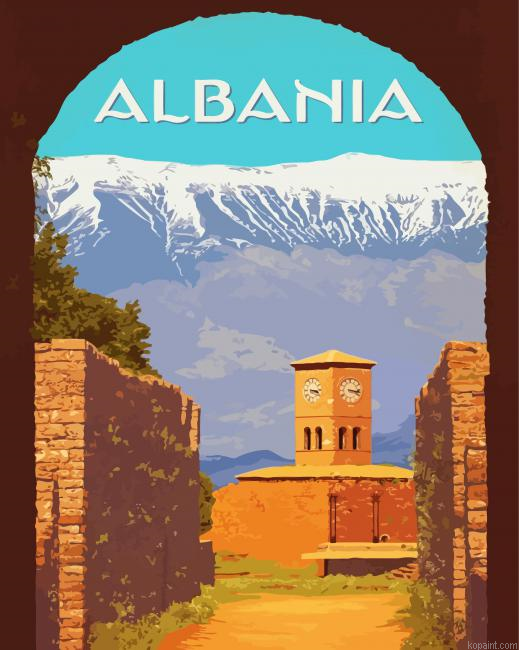Albania Arche Poster Painting By Numberss.png