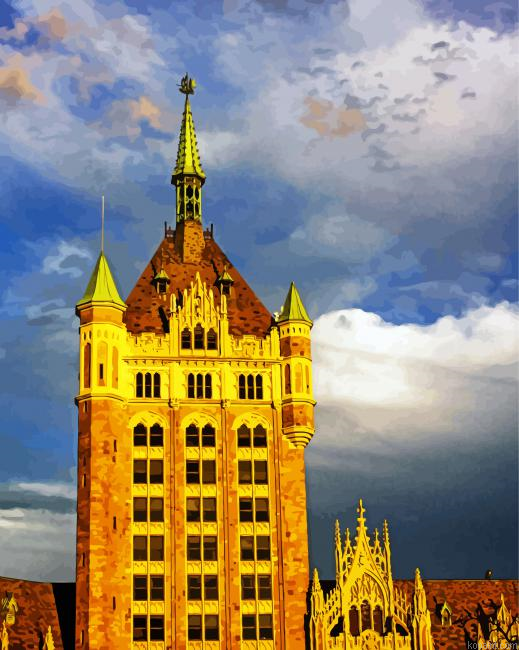 Albany Buildings At Sunset Painting By Numberss.png