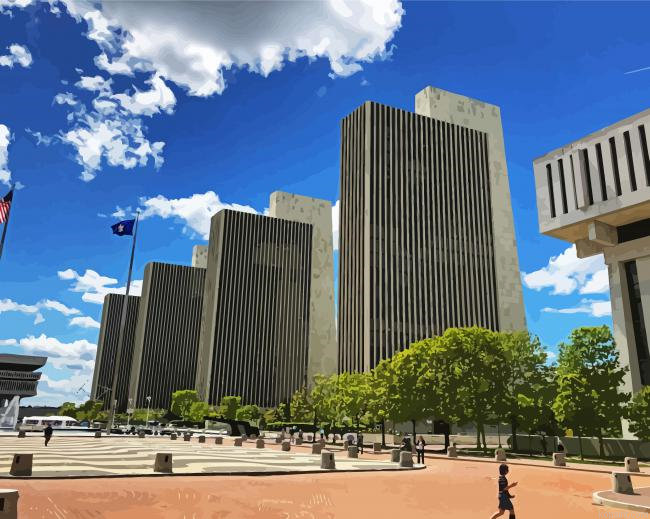 Albany State Government Buildings Painting By Numberss.png