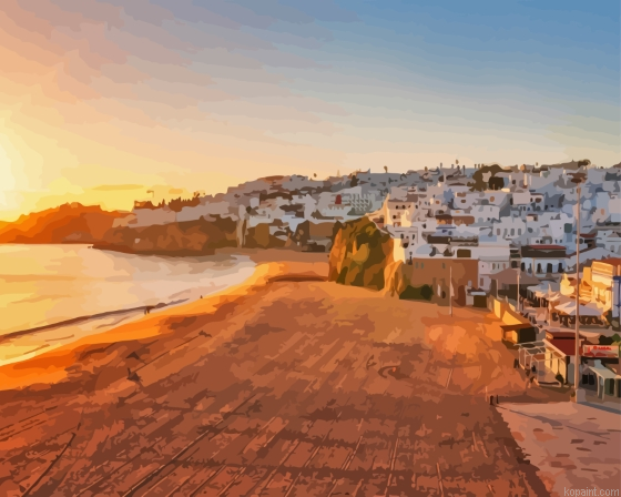 Albufeira At Sunset Painting By Numberss.png