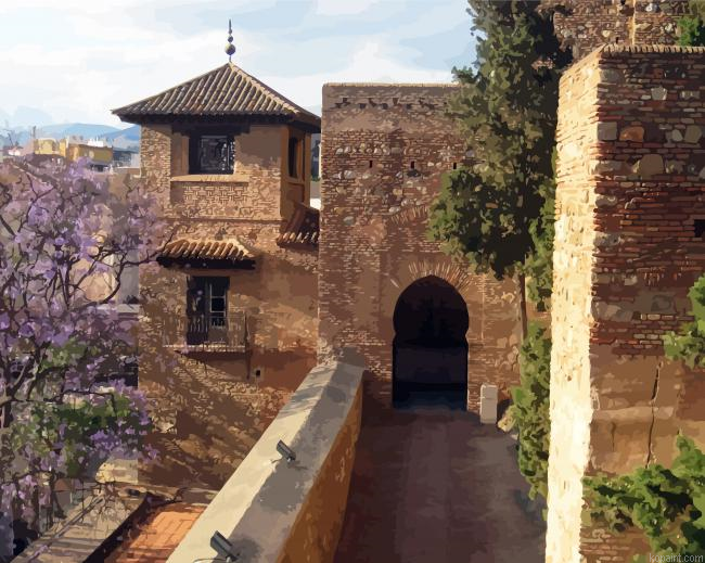 Alcazaba Malaga Spain Painting By Numberss.png