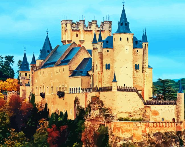 Alcazar De Segovia Castle Painting By Numberss.png
