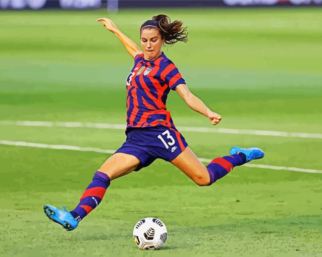 Alex Morgan Soccer Painting By Numberss.png