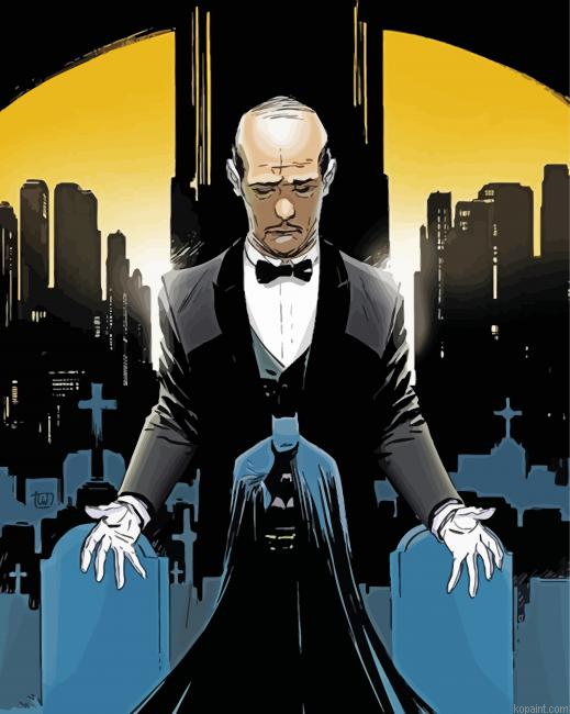 Alfred Pennyworth And Batman Painting By Numberss.png
