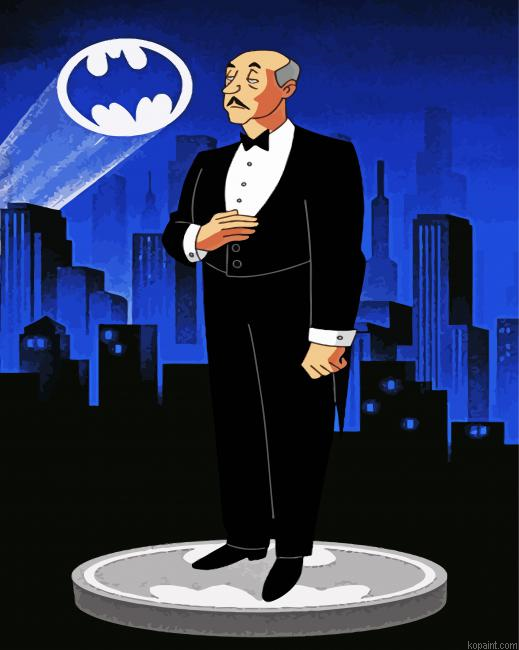 Alfred Pennyworth And Batman Sign Painting By Numberss.png